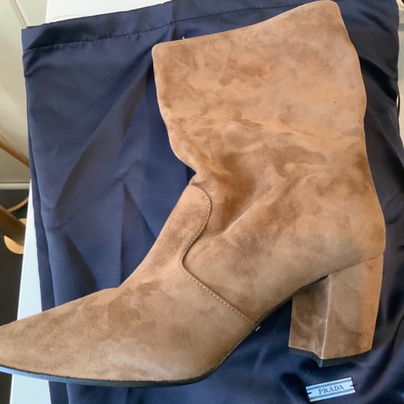 Prada 65 suede ankle boots EU 39.5 - Picture 4 of 10